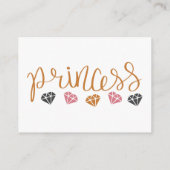 Buchanforderungskarte für Babys Bibliothek Princes Begleitkarte (Rückseite)