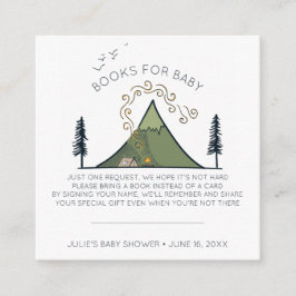 Buchanfrage | Adventure Begins Baby Showeinlage Begleitkarte