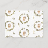 Buchanfrage | Boho Kinderzimmer Babydusche Begleitkarte (Rückseite)