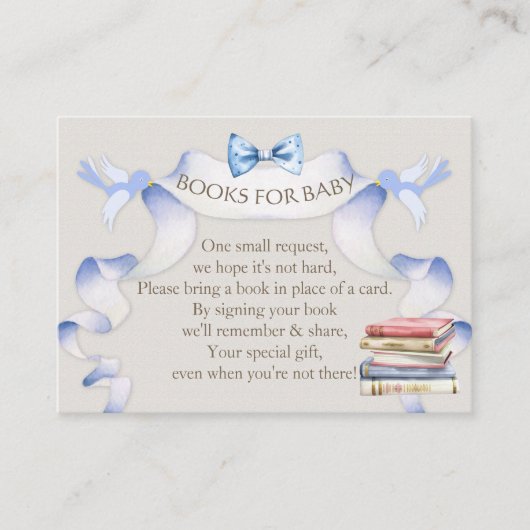 Buchanfrage Clothesline Boy Blue Ivory Begleitkarte (Vorderseite)