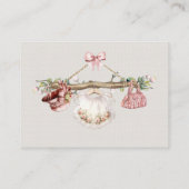 Buchanfrage Clothesline Girl Pink Ivory Begleitkarte (Rückseite)