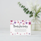 Buchanfrage | Einladungskarte für Babydusche (Stehend Vorderseite)
