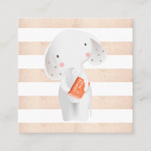 Buchanfrage | Fairy Tales Babydusche Begleitkarte (Rückseite)