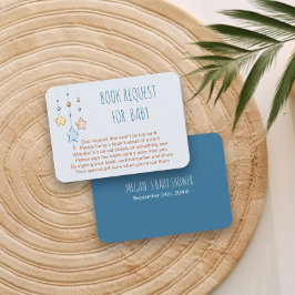 Buchanfrage für Baby Gedicht Kinderzimmer Stars Bl Begleitkarte