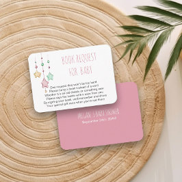 Buchanfrage für Baby Gedicht Kinderzimmer Stars Ro Begleitkarte