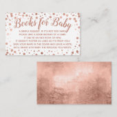 Buchanfrage für Baby Rose Gold Dusche Einladung (Vorne/Hinten)