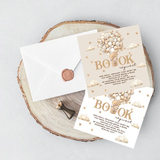 Buchanfrage für Bären Balloons Begleitkarte