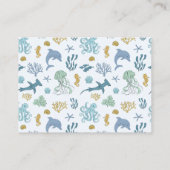 Buchanfrage für Blaue Tintenfische Begleitkarte (Rückseite)