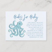 Buchanfrage für Blaue Tintenfische Begleitkarte (Vorderseite)