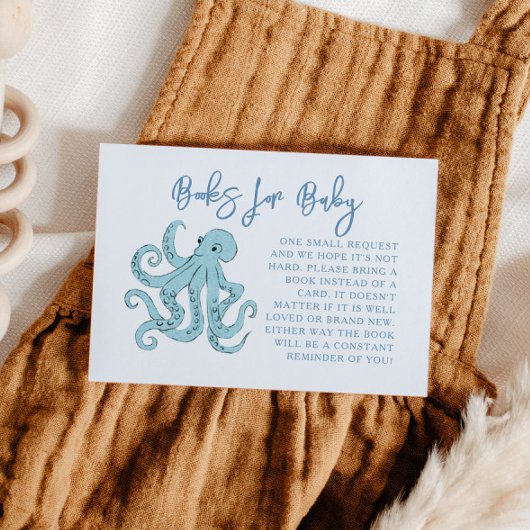 Buchanfrage für Blaue Tintenfische Begleitkarte