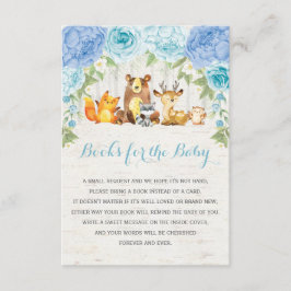 Buchanfrage für Blauwaldtiere Begleitkarte