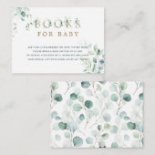 Buchanfrage für botanische Goldbriefe für Eukalypt Begleitkarte (Vorne/Hinten)