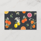 Buchanfrage für botanisches Orange und Lemon Garla Begleitkarte (Rückseite)