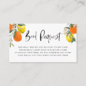 Buchanfrage für botanisches Orange und Lemon Garla Begleitkarte (Vorderseite)