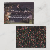 Buchanfrage für das bezauberte Forest Fairy Baby S Begleitkarte (Vorne/Hinten)