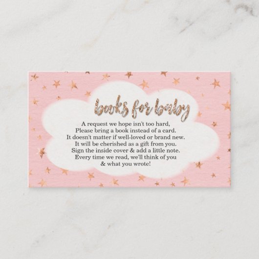 Buchanfrage für die Einladung von Girl's Baby Show (Vorderseite)