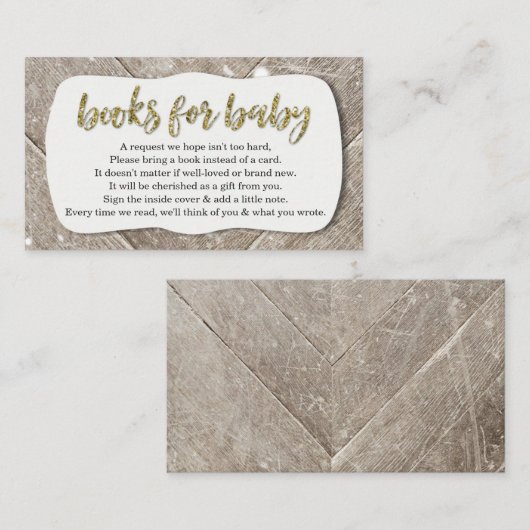 Buchanfrage für eine Einladung zur Kinderdusche - (Vorne/Hinten)