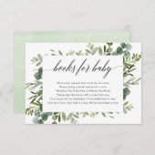 Buchanfrage für Eukalyptus blättrige Pflanzen Begleitkarte (Vorne/Hinten)