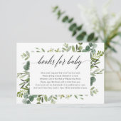 Buchanfrage für Eukalyptus blättrige Pflanzen Begleitkarte (Stehend Vorderseite)