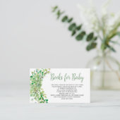 Buchanfrage für Eukalyptus blättrige Pflanzen Begleitkarte (Stehend Vorderseite)