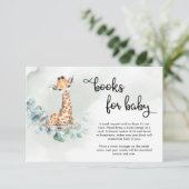 Buchanfrage für grüne Eukalyptuskranke Begleitkarte (Stehend Vorderseite)