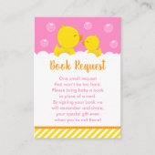 Buchanfrage für Gummihandschuhe Gelb und Rosa Begleitkarte (Vorderseite)