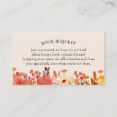 Buchanfrage für Herbst/Wildblume für Babynahrung Visitenkarte (Vorderseite)