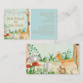 Buchanfrage für Hirschwaldtiere Visitenkarte (Vorne/Hinten)