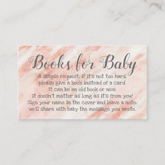 Buchanfrage für Kinderdusche Rose Gedicht Einladun Begleitkarte (Vorderseite)