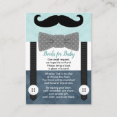 Buchanfrage für kleine Schnurrbart Begleitkarte (Vorderseite)