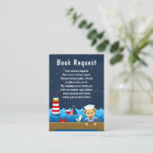 Buchanfrage für Nautical Boys, Affen, Rot und Mari Begleitkarte (Stehend Vorderseite)