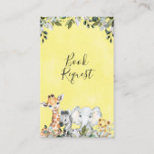 Buchanfrage für neutrale Foliage Safari Visitenkarte (Rückseite)