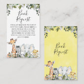 Buchanfrage für neutrale Foliage Safari Visitenkarte (Vorne/Hinten)