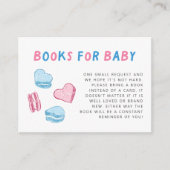 Buchanfrage für Rosa und Blau Herz Begleitkarte (Vorderseite)