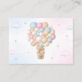 Buchanfrage für Rosa und Blaues Geschlecht Begleitkarte (Rückseite)