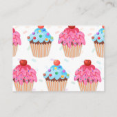 Buchanfrage für süße Cupcake-Gender Begleitkarte (Rückseite)