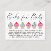 Buchanfrage für süße Cupcake-Gender Begleitkarte (Vorderseite)