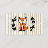 Buchanfrage für Waldland Fox & White Birch Trees Begleitkarte (Rückseite)