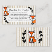 Buchanfrage für Waldland Fox & White Birch Trees Begleitkarte (Vorne/Hinten)