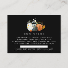 Buchanfrage | Halloween Ghost Baby Dusche Begleitkarte