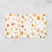 Buchanfrage | Herbstbuch Kinderdusche Begleitkarte (Rückseite)