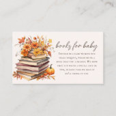 Buchanfrage | Herbstbuch Kinderdusche Begleitkarte (Vorderseite)