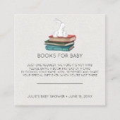 Buchanfrage | Kleine Bunnies Babydusche Begleitkarte (Vorderseite)
