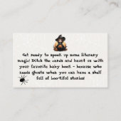 Buchanfrage Kleine HexenBaby-Dusche Begleitkarte (Vorderseite)