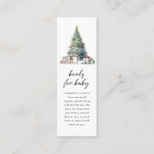 Buchanfrage | Lesezeichen Babyduschkarte Mini Visitenkarte (Vorderseite)