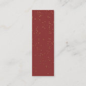 Buchanfrage | Lesezeichen Babyduschkarte Mini Visitenkarte (Rückseite)