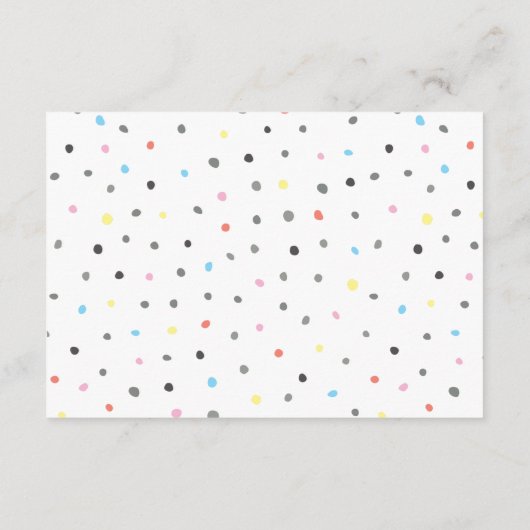 Buchanfrage | Matching Baby Shower Enclosure Card Begleitkarte (Rückseite)