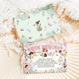 Buchanfrage Pink Fairy Baby Girl Dusche Blume Begleitkarte