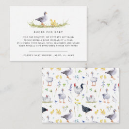 Buchanfrage | Rustic Farmhouse Babydusche Begleitkarte