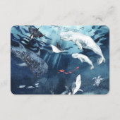 Buchanfrage | Unter der Sea Ocean Baby Shower Begleitkarte (Rückseite)